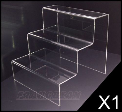 3 STEP ACRYLIC DISPLAY PRODUCT RETAIL DISPLAY COUNTER STAND PERSPEX STAND