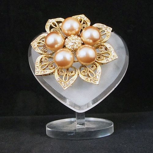 Acrylic brooch pin earrings jewellery display stand