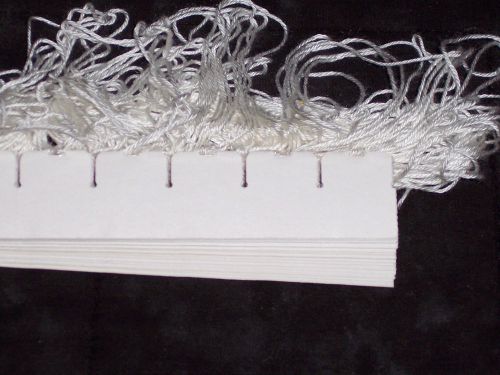 String tags,price tags,white,20 strips of 12,small,jewlery,boutiques,craft sales