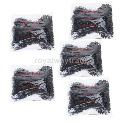 5000x 5&#039;&#039; Plastic Tag line Tagging Tie for Jewelry Clothing Clothes Shoes -Black
