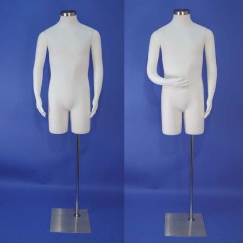 Brand New White Male Mannequin Dress Form with Flexible Arms M01-SW