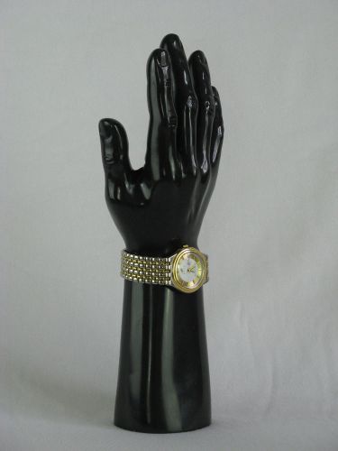Male Black Model Display Hand Partial Mannequin for Watches Rings Bracelets 30cm