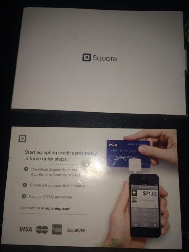 New Square Credit Card Reader VISA Master Iphone Android Mobile Charge Free app