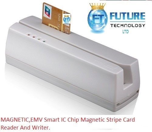 MSR 206 IC chip EMV and magnetic stripe card  reader writer