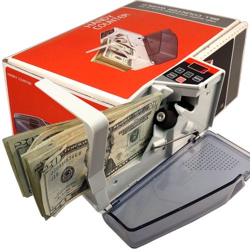 Henry Tech Counting Cash Handy Counter Portable Mini Currency Machine Money Bill