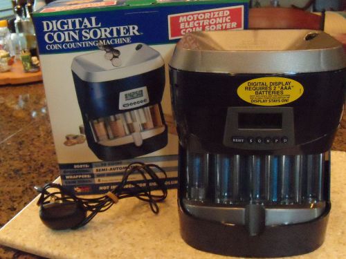 Digital COIN SORTER COUNTER Machine Motorized Magnif 4861