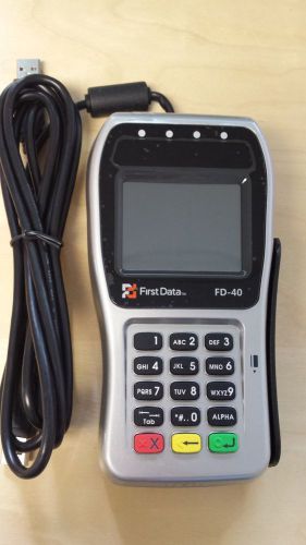 New first data fd40 pin pad with 1 yr warranty &#034; works with the clover pos&#034; for sale