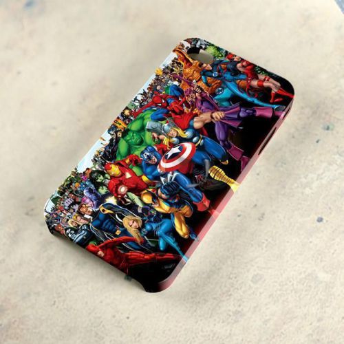 All Character Superhero Marvell Comics A26 Samsung Galaxy iPhone 4/5/6 Case