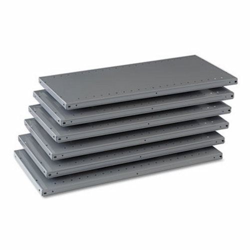 Tennsco Steel Shelving for 87 High Posts, Gray, 6 per Carton (TNN6Q23618MGY)