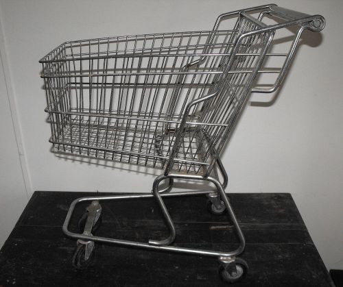 Old vtg carryall allgood metal rubber wheel child shopping grocery carrier cart for sale