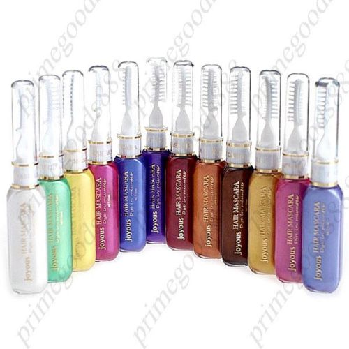 Colorful Chalk 12 Color Professional Cream Hair Dye Mascara Temporary Whole Set