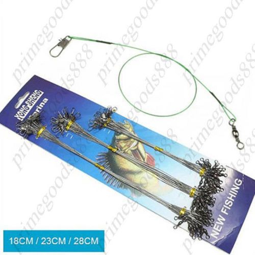 Steel Fishing Lure Trace Wire Leader Swivel Tackle Spinner Shark Spinning expert