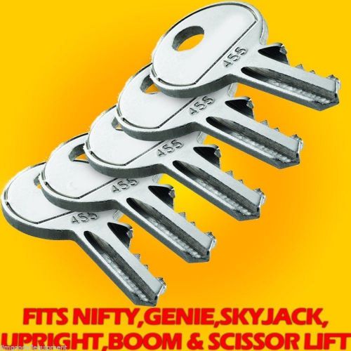 Genie Scissor Lift Keys,Also fits, Nifty,Skyjack,Upright, 5 Pak Same Keys