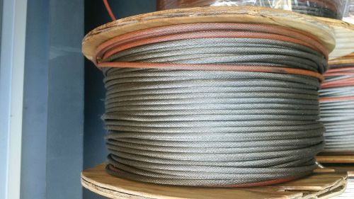 Galvanized wire rope 3/16&#034; aircraft cable 300 ft for sale