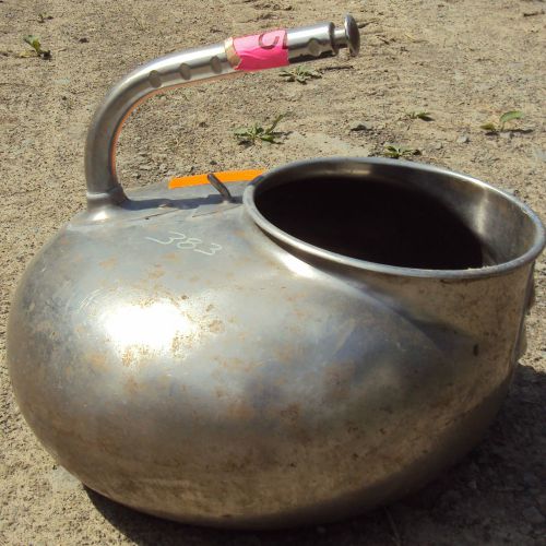 STAINLESS GOAT MILKING PAIL BUCKET WITH HANDLE