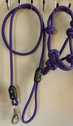 Goat halter and lead , custom handtied rope halter and lead for goats for sale