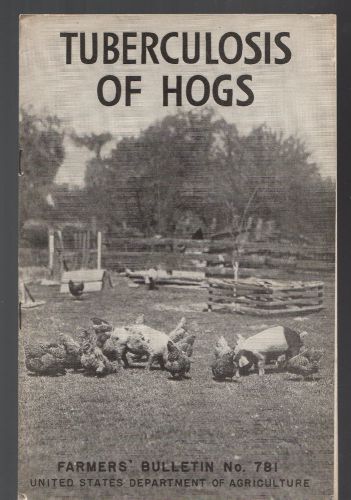 VINTAGE EPHEMERA ?  88BB  farmers BULLETIN TUBERCULOSIS OF HOGS 1938