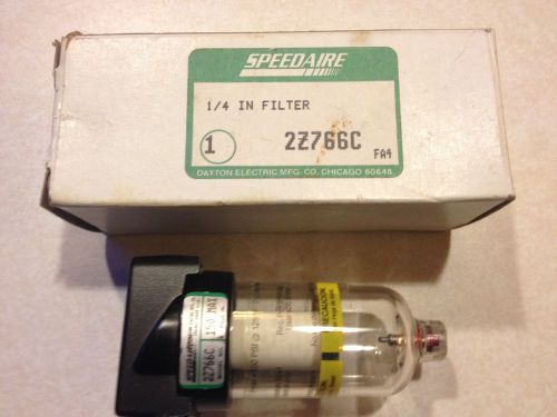 (1) Speedaire 1/4&#034; inline filter 2Z766C Dayton electric, New in Box