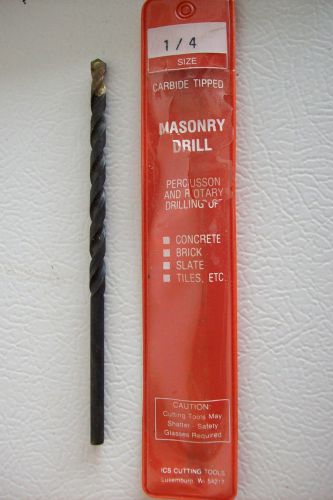 1/4 x 6 Carbide Tipped Masonry Drill  ICS Cutting Tools
