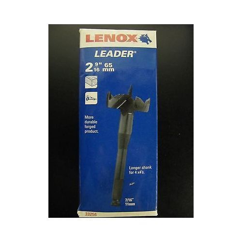 NEW Lenox 33256 2-9/16&#034; 65MM Leader Automatic Feed Drill Bit Long Shank
