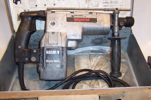 Vintage black &amp; decker hammer drill - macho v- industriual demo- w/chisel - for sale