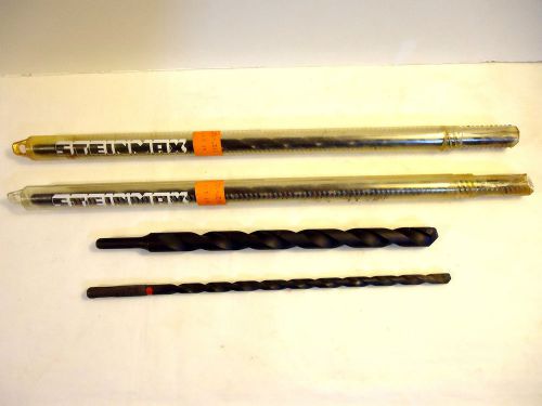 Rotary Hammer Drill Bits, 4 Pieces, Made in Germany by Steinmax.