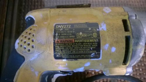 DeWalt DW272 Heavy Duty Drywall Screwdriver Screw Gun