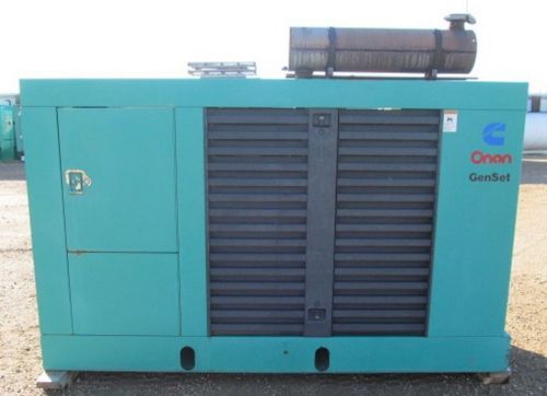 100kw onan natural gas / propane generator / genset - 734 hrs - load bank tested for sale