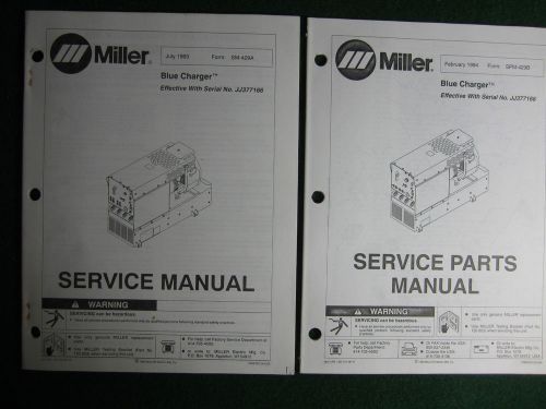 Miller Blue Charger Welding Service Repair Shop Manual Parts Electrical JJ377166