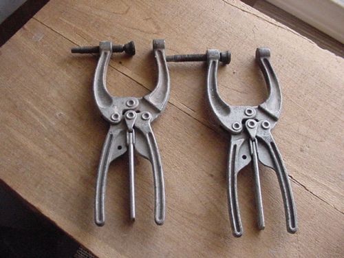 Detroit Stamping De-Sta-Co Speed Clamps #462 Pair Welding Quick Release Clamps
