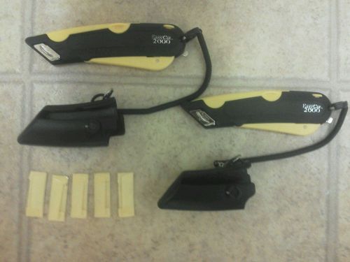 Set of 2 easy cut 2000 box cutters  +15 extra blades for sale