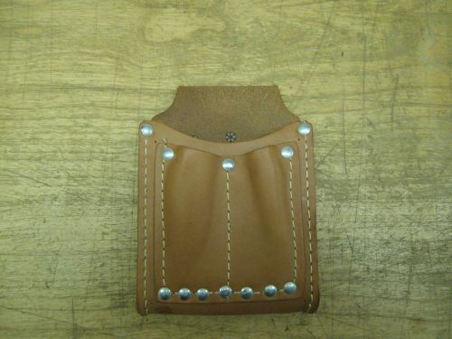 Klein Tools #5145 3 Pocket Utility  Leather Tool Pouch