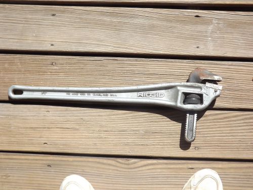 Ridge tool ridgid heavy duty aluminum offset  24&#034;  pipe wrench elyria, ohio used for sale