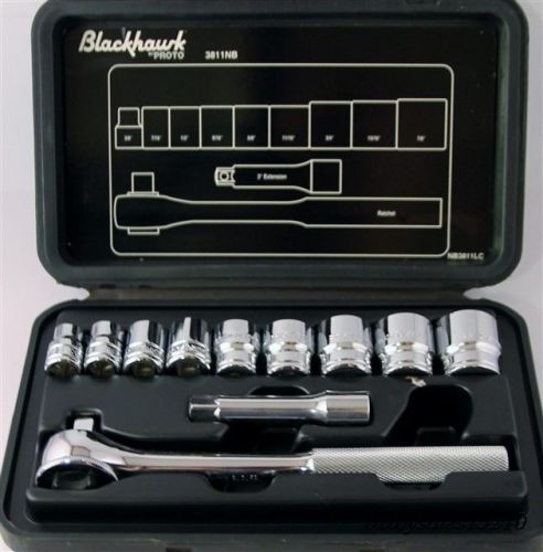 Blackhawk 11pc standard socket set 3811nb - 3/8&#034; drive for sale