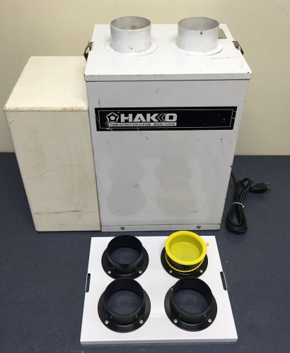 Hakko hj3100 fume extraction system soldering station fume extractor +silencer for sale
