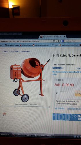 Brand new 3.5 cubic feet electric concrete cement mortar stucco mixer for sale