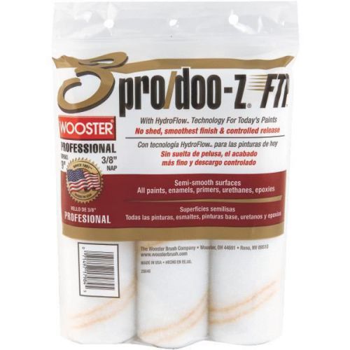 3-pack pro/doo-z woven fabric roller cover-3pk 9x3/8&#034; roller cover for sale