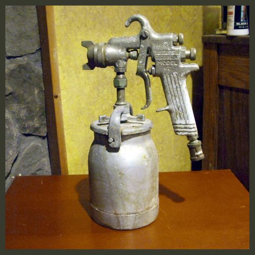 Binks model 62 compressed air spray gun complete: head, nozzle, 1 quart tank for sale
