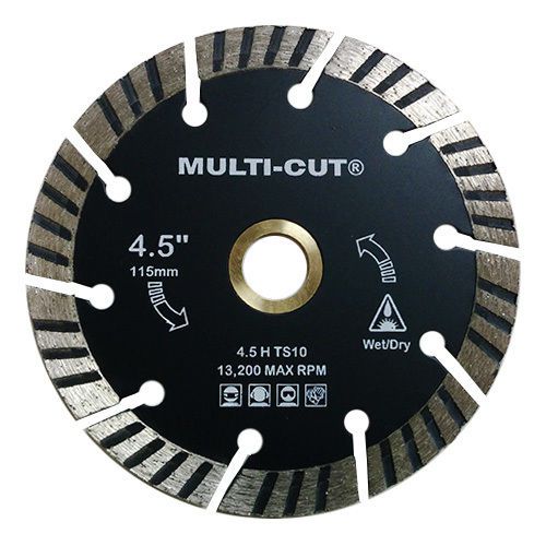 4.5&#034; turbo segment multi-cut diamond blade for concrete/masonry, wet or dry for sale