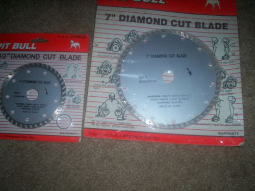7&#034; diamond cut blade