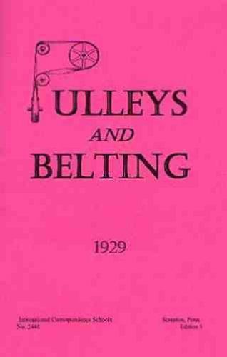 1929 pulleys and belting new reprint for sale