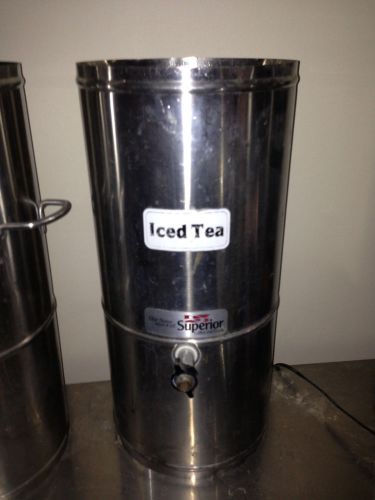 TWO Iced Tea Dispensers Stainless Steel