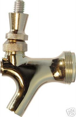 DRAFT BEER FAUCET HEAD POLISHED BRASS  DRAFT  SPOUT