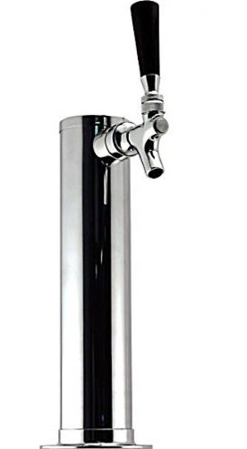 Draft beer keg tower and faucet - polished stainless steel with hardware for sale
