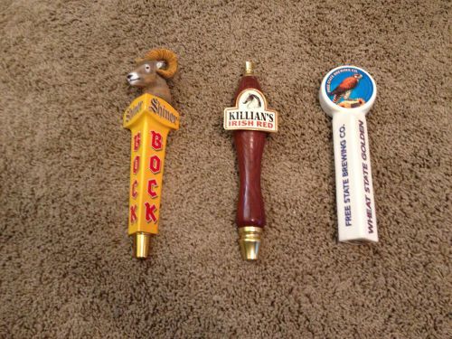 Beer Tap Handles - Shiner Bock - Killians Red - Wheat State Golden