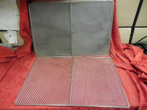 Fryer screens- fits 18&#034; x 26&#034; fryer - stainless steel - weaved - lot of 12 for sale