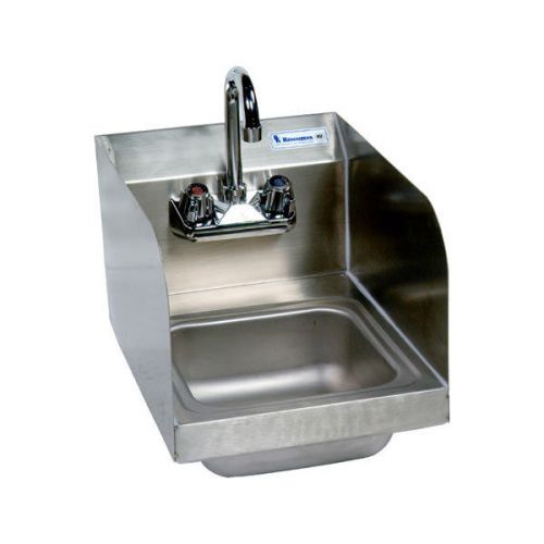 Wall Mount Hand Sink -  Space Saver with Side Splashes