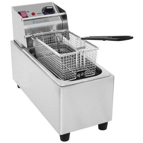 Eurodib 8l table top commercial deep fryer stainless steel, 120v for sale