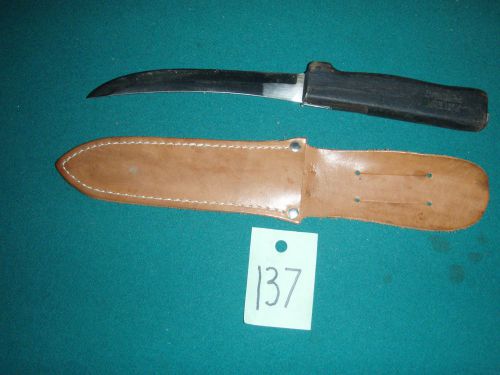 A FROST 6&#034;CURVED BONING KNIFE STAINLESS WITH SHEATH 137