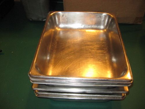 Five  Steam Table Pan, 1/2 Size, 2 1/2&#034; Deep